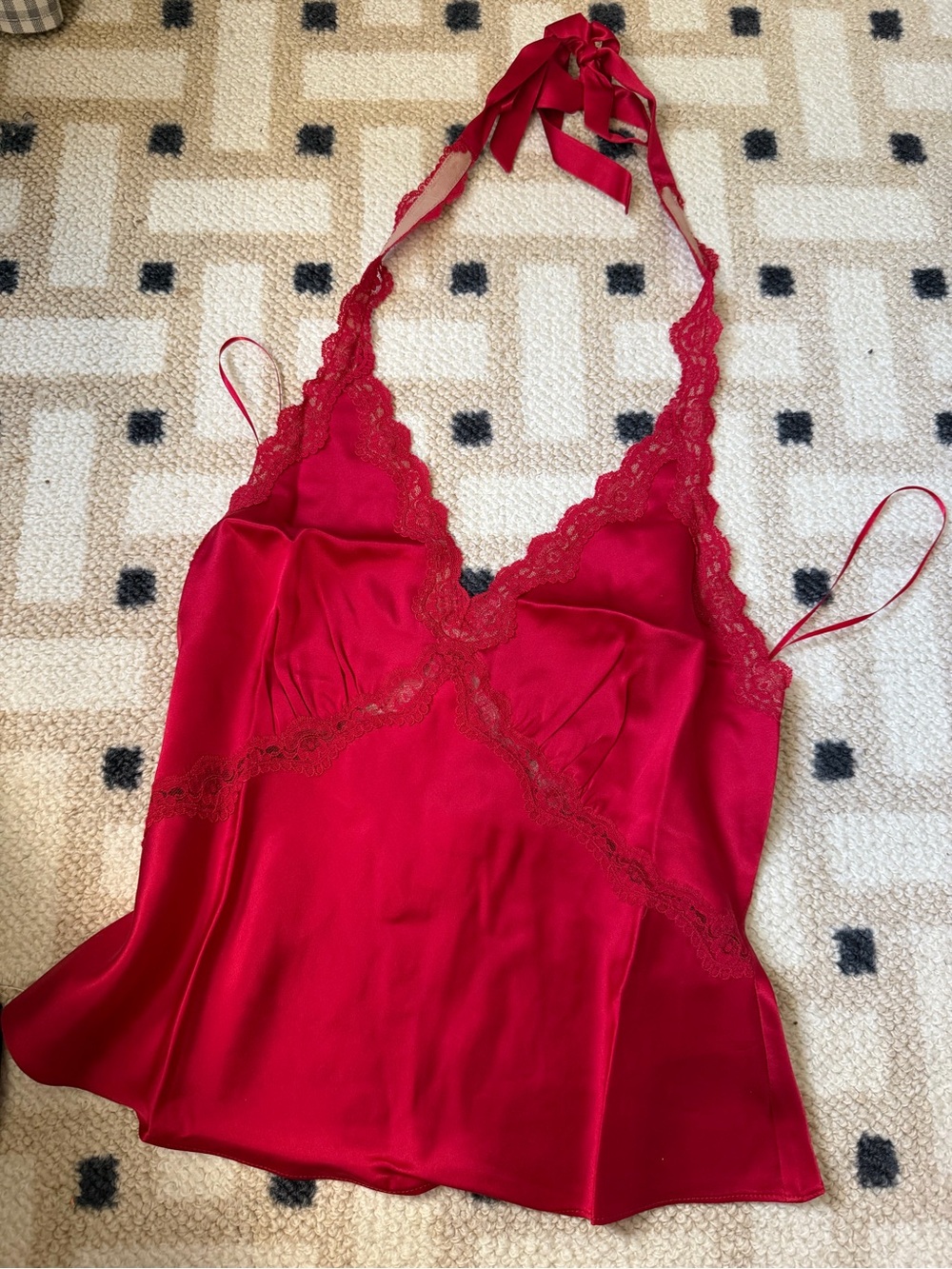Reformation Monica silk top XS